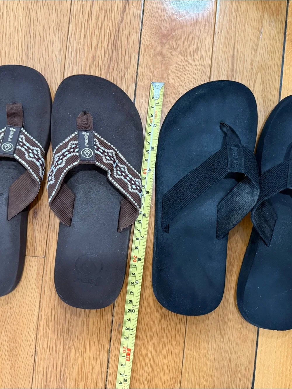 Reef Brown and Black Flip-Flop Sandals
